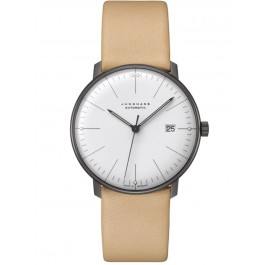 027/4000.04 max bill Automatic Watch with Beige Leather Strap