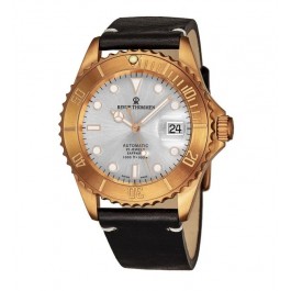 Revue Thommen 17571.2592 'Diver' Silver Dial Black Leather Strap Date Automatic Watch
