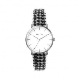 ISLA 34MM BLACK FABRIC STRAP WATCH