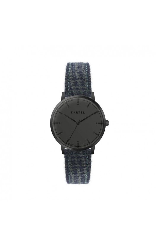 ISLA 34MM BLUE FABRIC STRAP WATCH