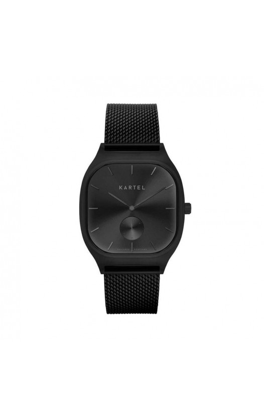 SINCLAIR 42MM BLACK CHAIN MESH STRAP WATCH