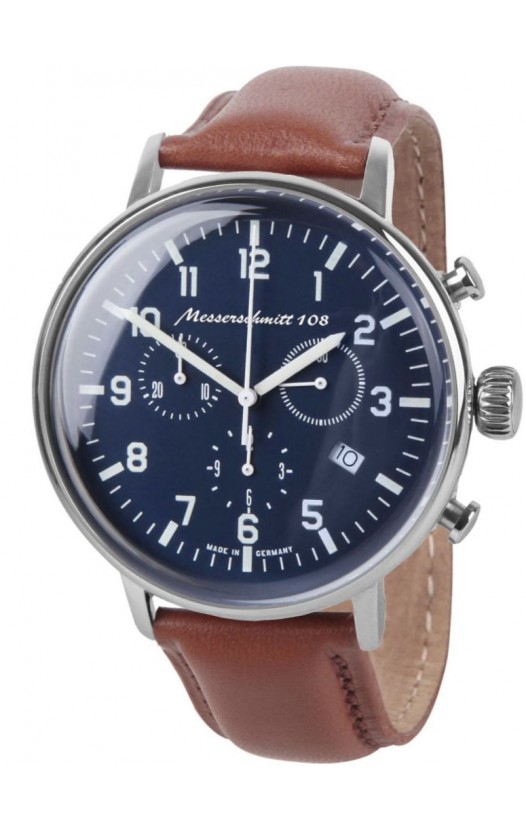 ME-108-80L Mens Pilots Watch Chronograph