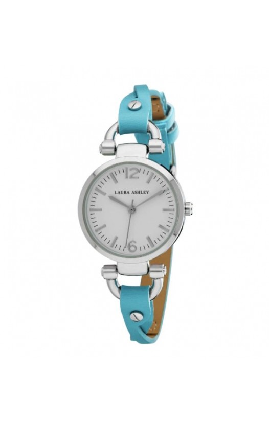 Laura Ashley Blue Ladies Dial Analog Display Twisted Band Round Watch
