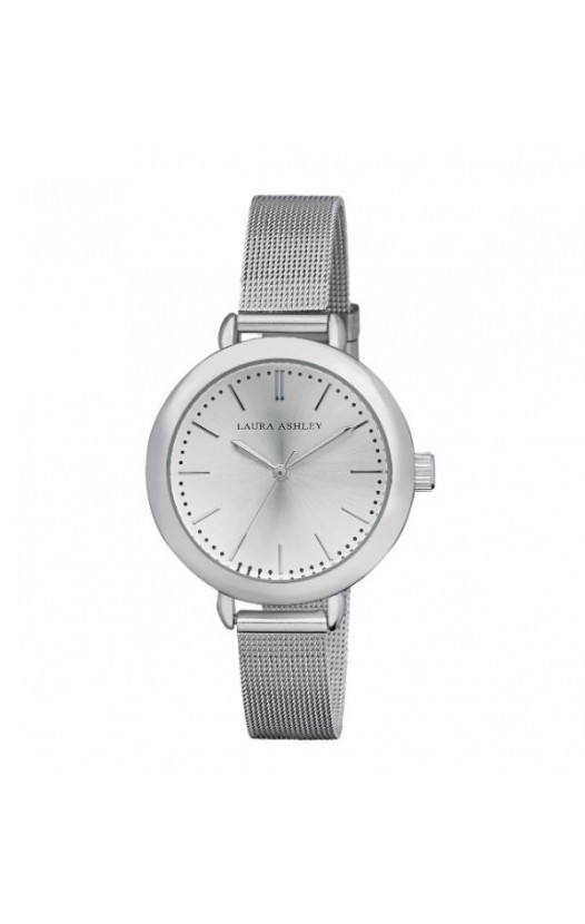 Laura Ashley Ladies Silver Mesh Watch
