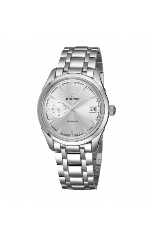 Eterna Men's 7682.41.10.1700 'Heritage' Silver Dial Stainless Steel Small Seconds Automatic Swiss Made Watch
