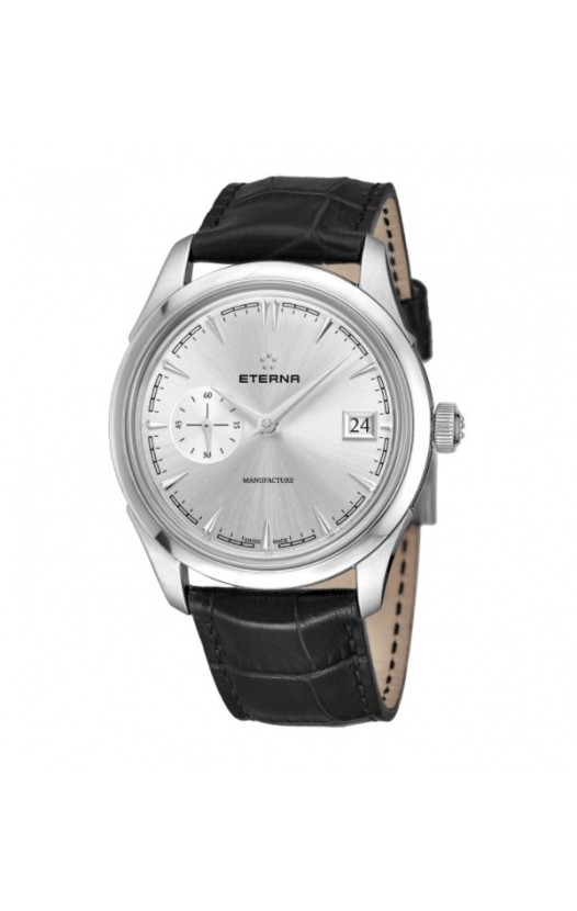 Eterna Men's 7682.41.10.1700 'Heritage' Silver Dial Stainless Steel Small Seconds Automatic Swiss Made Watch