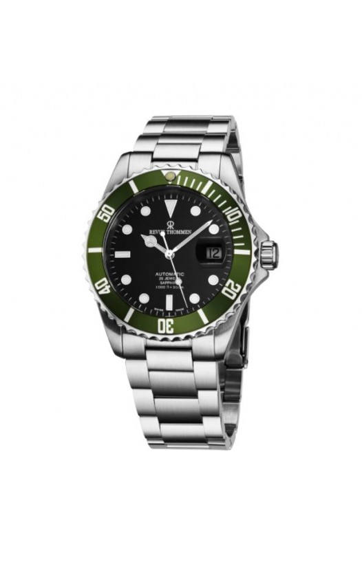 Revue Thommen Men's 17571.2134 'Diver XL' Black Dial Stainless Steel Automatic Mechanical Watch