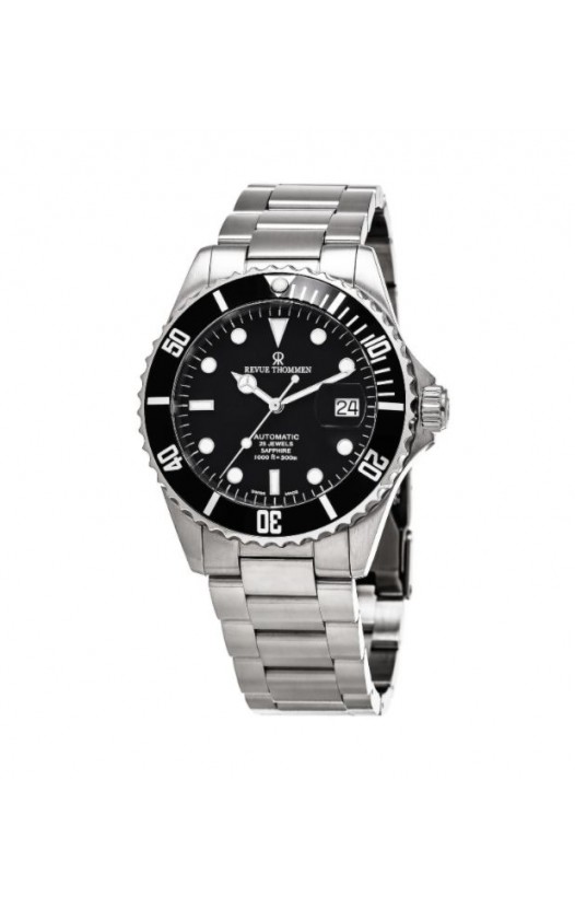 Revue Thommen Men's 17571.2135 'Diver' Black Dial Stainless Steel Swiss Automatic Watch