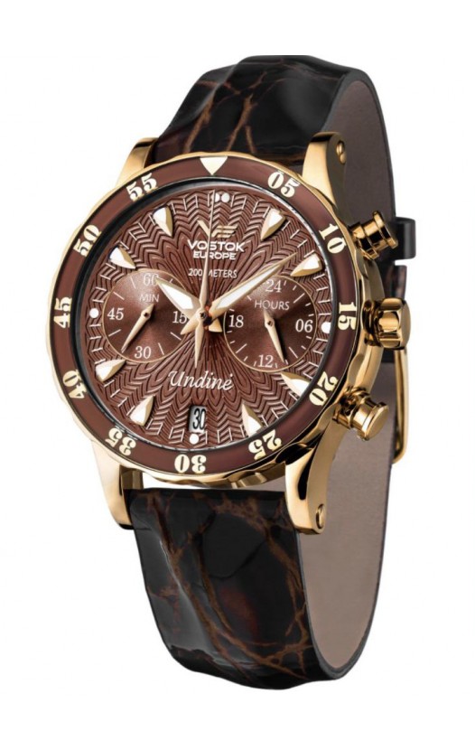 VK64-515B569 Women's Watch Chronograph with 3 Straps Undiné Lady Line