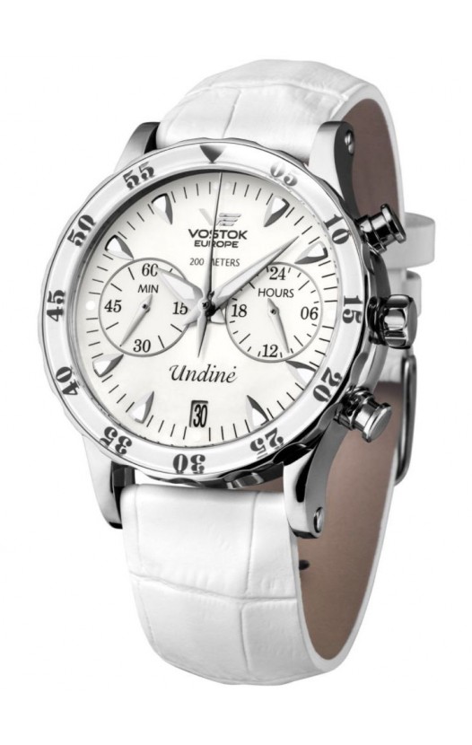 VK64-515A524 Ladies Watch with 3 Straps White