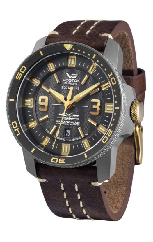 NH35A-546H515 Titanium Mens Automatic Watch Ekranoplan