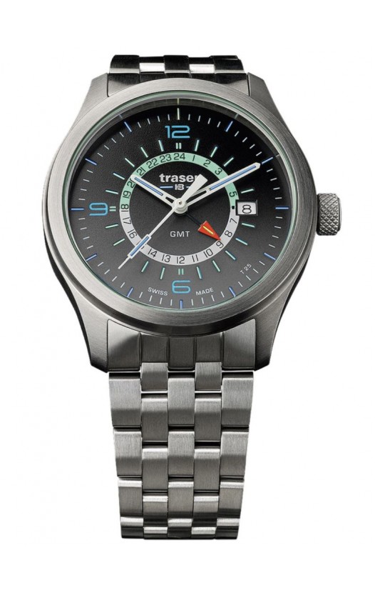 107232 Mens Watch P59 Aurora GMT Anthracite Steel