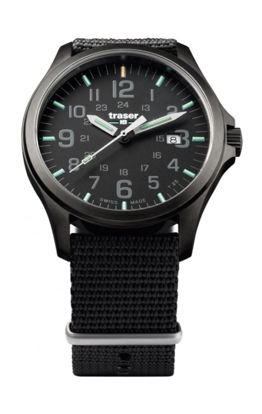 107422 Mens Watch P67 Officer Pro Gun Metal Black Nato Strap