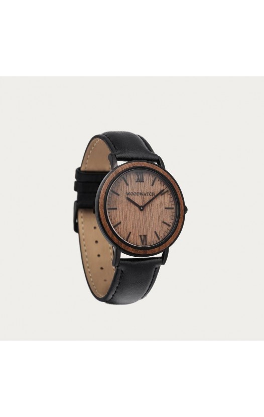 Brown Walnut Jet - Minimal 40MM 