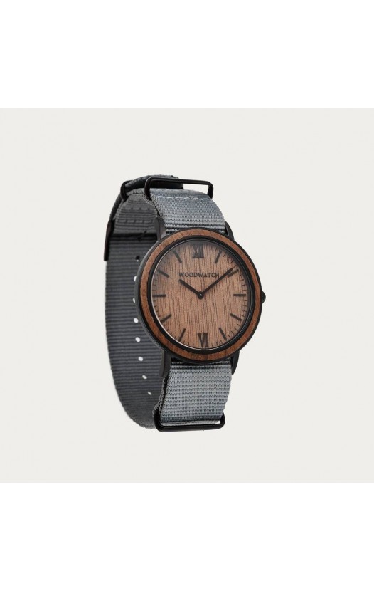Brown Walnut Graphie - Minimal 40MM 