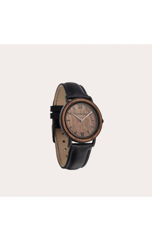Brown Walnut Jet Petite - Minimal 34MM