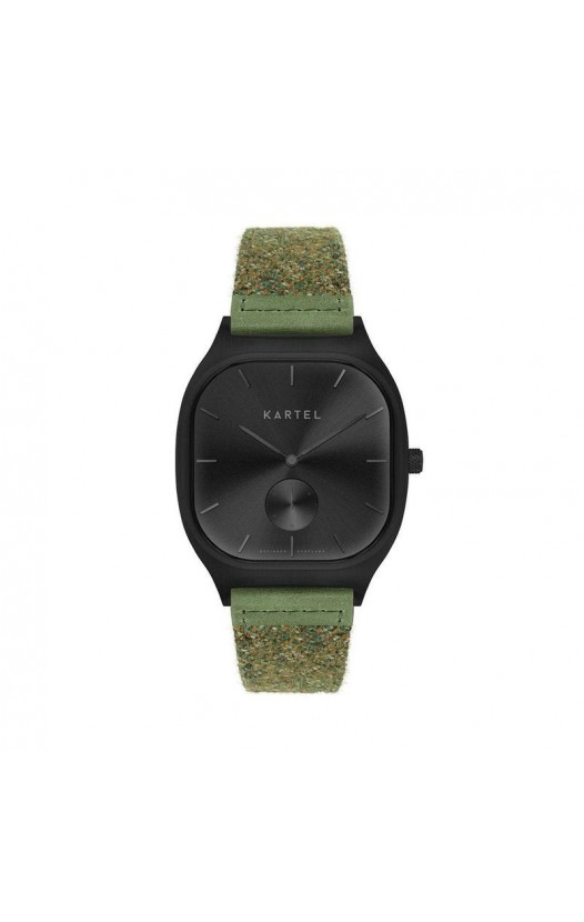 SINCLAIR 42MM GREEN FABRIC STRAP WATCH