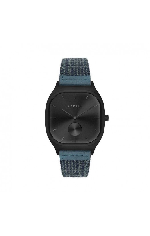 SINCLAIR 42MM BLUE FABRIC STRAP WATCH