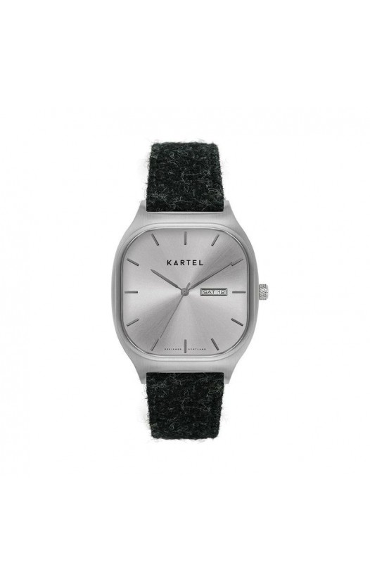 SINCLAIR 42MM GREY HARRIS TWEED STRAP WATCH
