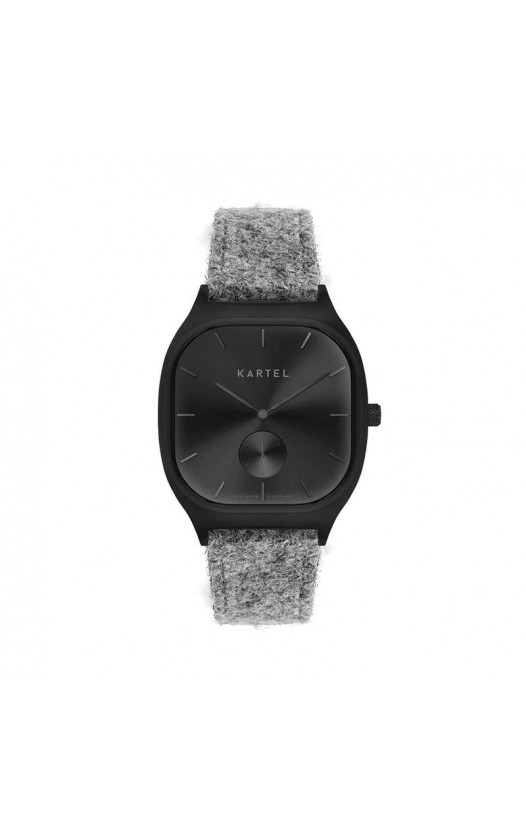 SINCLAIR 42MM GREY HARRIS TWEED STRAP WATCH