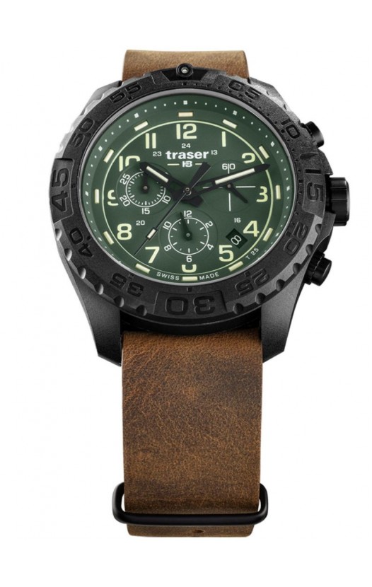 109047 Men's Watch P96 OdP Evolution Chrono Green