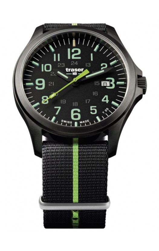 107426 Mens Watch P67 Officer Pro Gun Metal Black/Green