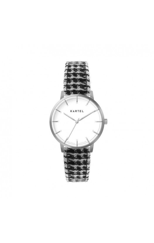 ISLA 34MM BLACK FABRIC STRAP WATCH