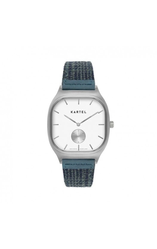 SINCLAIR 42MM BLUE FABRIC STRAP WATCH