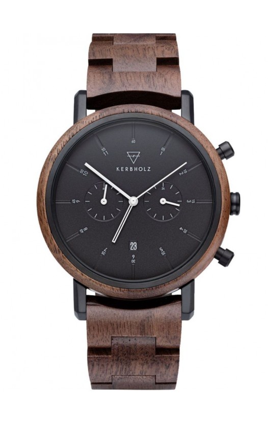 Men's Wristwatch Chronograph Johann Walnut/Black