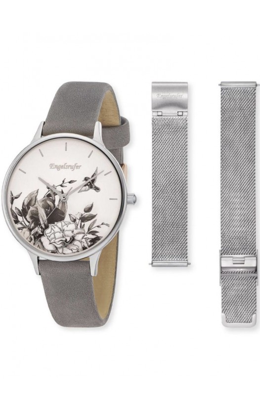 ERWO-FLOWER-01 Ladies' Watch Flower Ø 34 mm with 2nd Strap