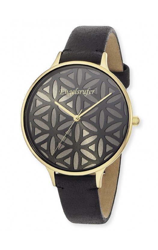 ERWA-LIFL-LBK1-LG Ladies' Watch Flower of Life Ø 38 mm