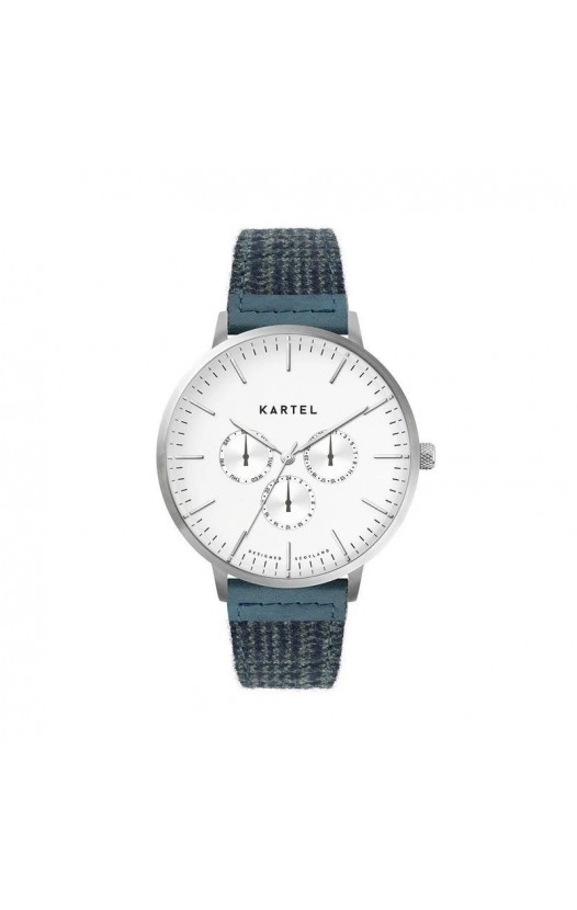 CUILLIN 43MM BLUE FABRIC STRAP WATCH
