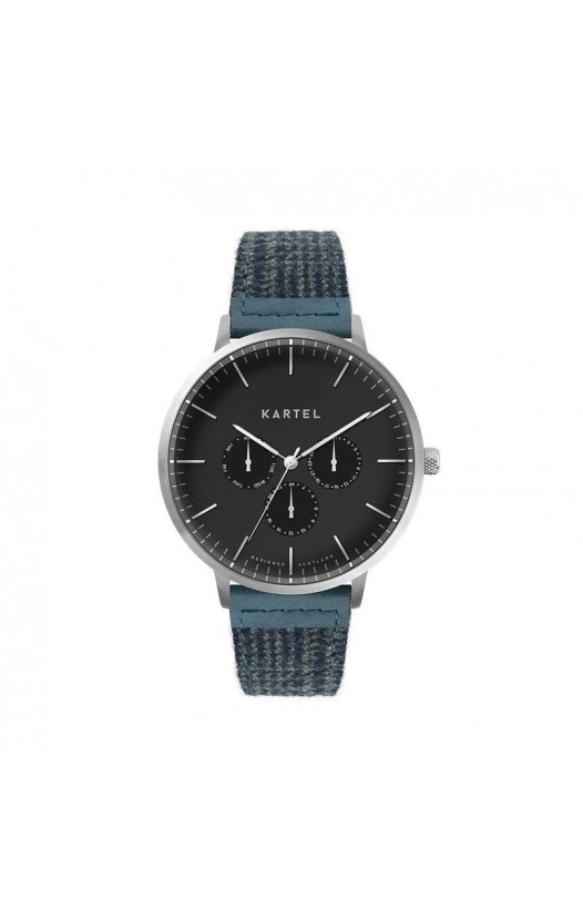 CUILLIN 43MM BLUE FABRIC STRAP WATCH