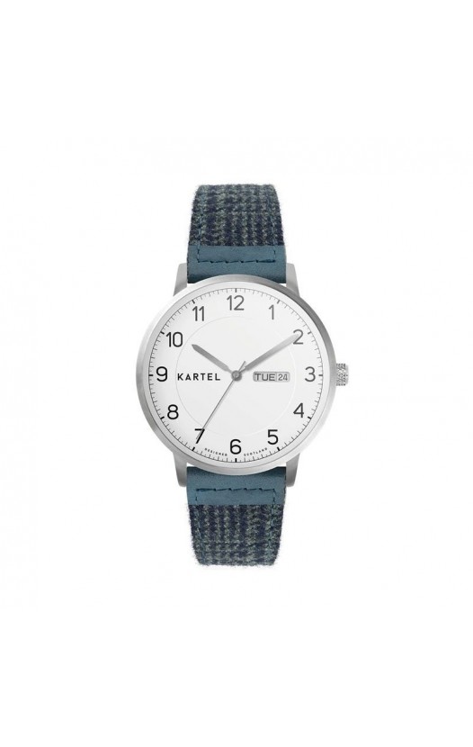 MORRIS 40MM BLUE FABRIC STRAP WATCH
