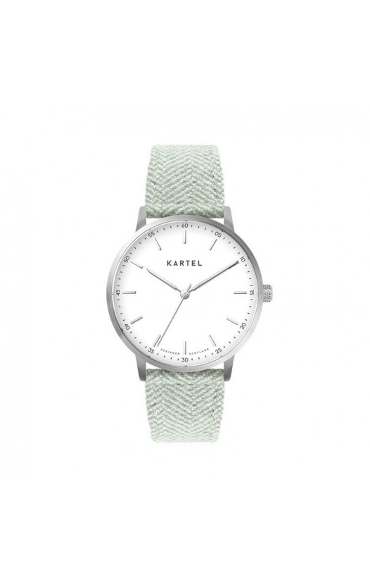 HUME 40MM BLUE FABRIC STRAP WATCH