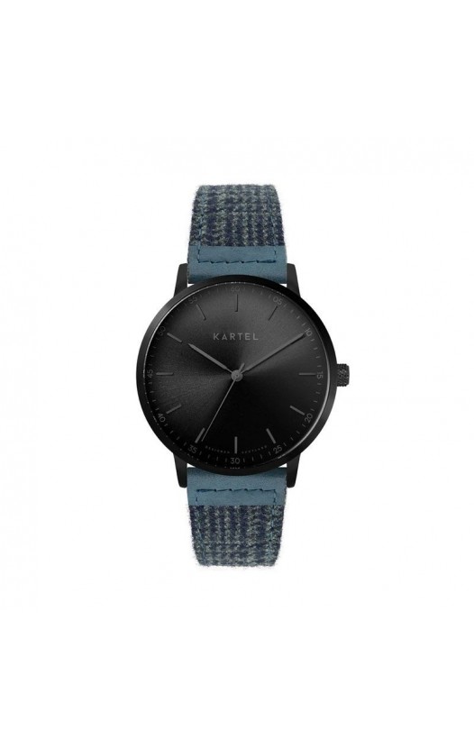 HUME 40MM BLUE FABRIC STRAP WATCH
