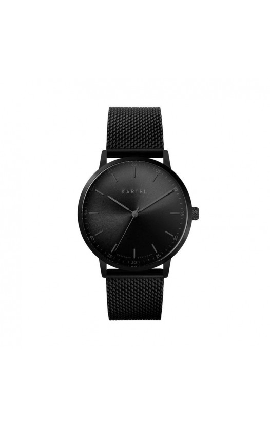 HUME 40MM BLACK CHAIN MESH STRAP WATCH