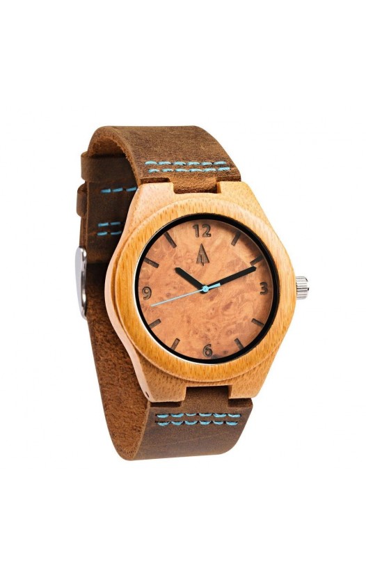 Classic Maple Burl Small Blue