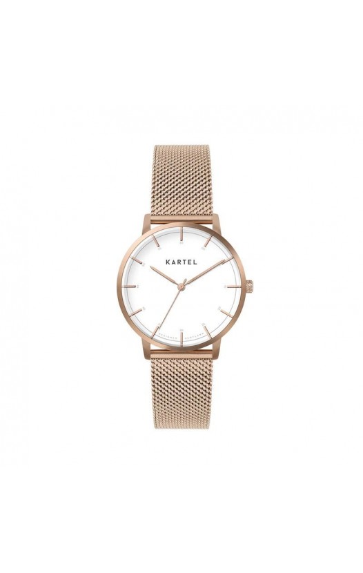 ISLA 34MM ROSE GOLD CHAIN MESH STRAP WATCH