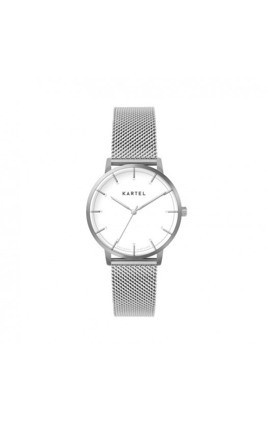 ISLA 34MM SILVER CHAIN MESH STRAP WATCH