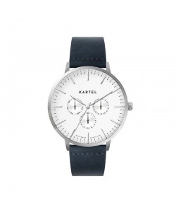 CUILLIN 43MM BLUE LEATHER STRAP WATCH