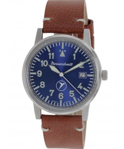 ME-9673BLVIN Men's Watch with Leather Strap blue / brown