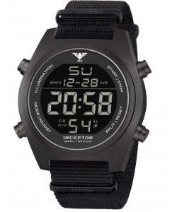 KHS.INCBSD.NB Men's Watch Inceptor Steel Digital
