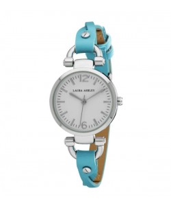 Laura Ashley Blue Ladies Dial Analog Display Twisted Band Round Watch