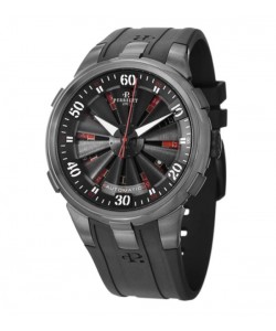 Perrelet Men's A4054/1 'Turbine XL Roulette' Black Dial Watch