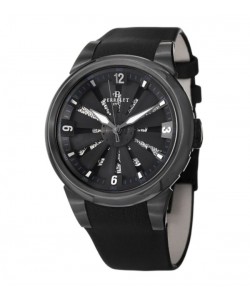 Perrelet Women's A4022/1 'Turbine Toxic/Skull' Black Diamond Dial Black Watch 
