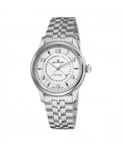 Revue Thommen Men's 10012.2132 'Date Pointer' Silver Face Automatic Watch