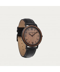 Brown Walnut Jet - Minimal 40MM 