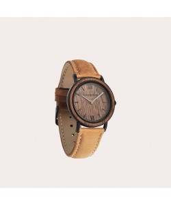 Brown Walnut Amber Petite - Minimal 34MM