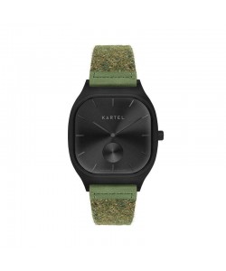 SINCLAIR 42MM GREEN FABRIC STRAP WATCH